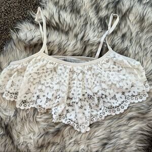 Victoria’s Secret White Lace Bralette Top